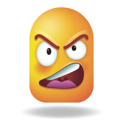 emoticono enfadado