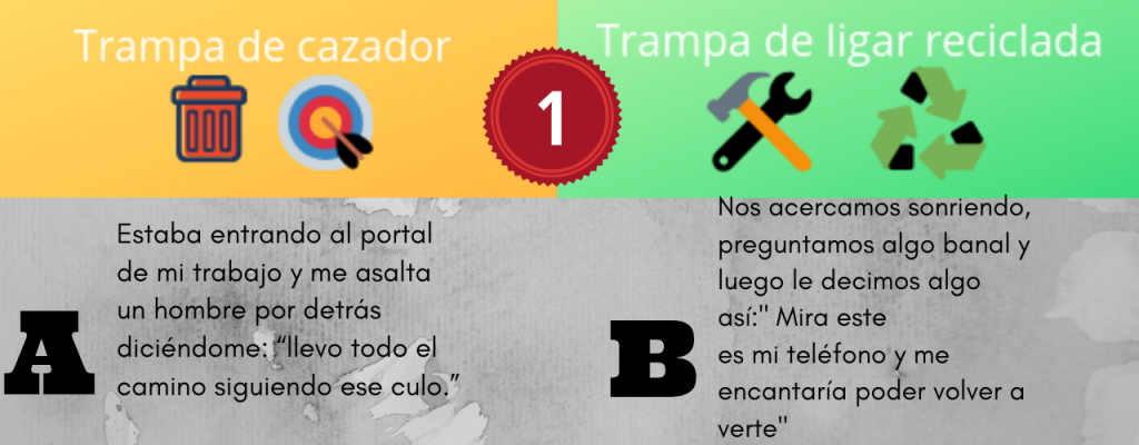 Trampa reciclada del cazador de acoso callejero